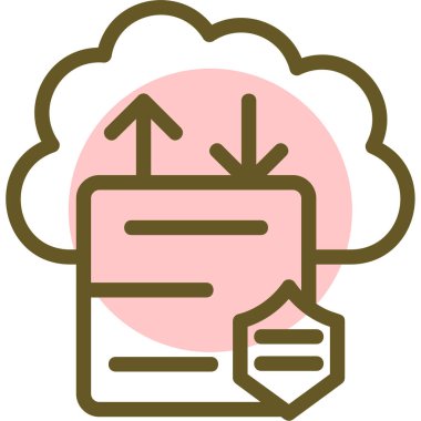 Belge. Web simgesi basit illüstrasyon