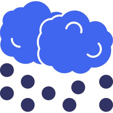 Bulut simgesi vektör illüstrasyonu