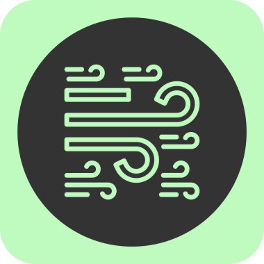 Rüzgar simgesinin vektör illüstrasyonu