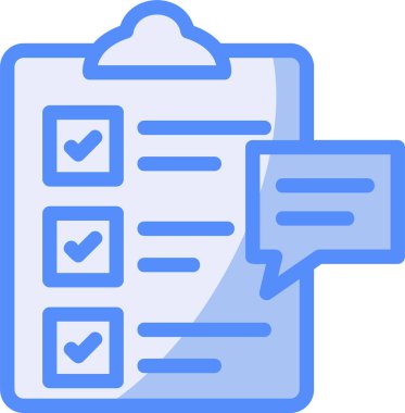 Kontrol listesi. Web simgesi basit illüstrasyon