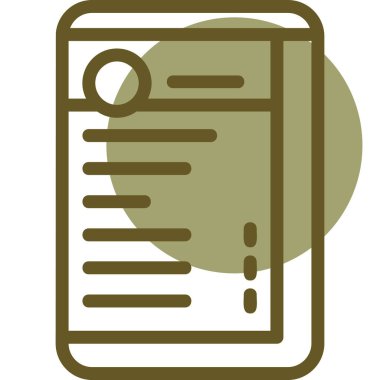 Vektör belgesi Simge illüstrasyonu