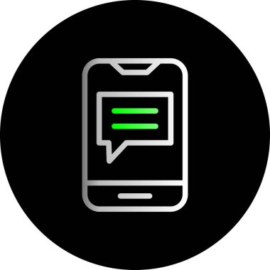 ileti simgesi, vektör illüstrasyonu