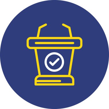 Kahve fincanı. Web simgesi basit illüstrasyon