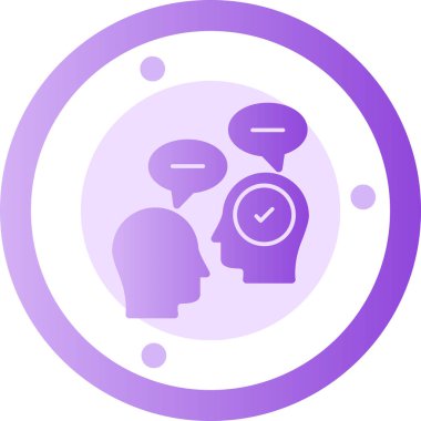 Saatli bir konuşma baloncuğunun vektör çizimi