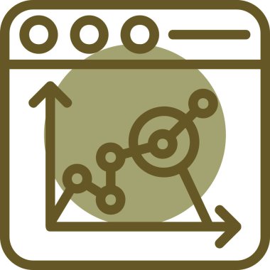 Bir makinenin modern simgesinin vektör çizimi