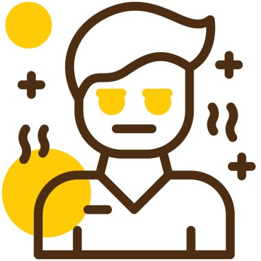 Maskeli bir adamın vektör çizimi