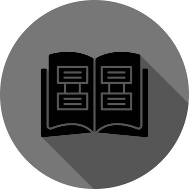 kitap simgesi, vektör illüstrasyonu