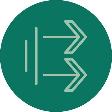 ok simgesinin vektör illüstrasyonu