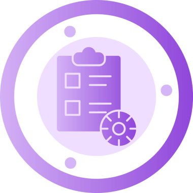 Belge. Web simgesi basit illüstrasyon