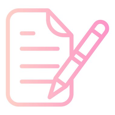 Kalem. Web simgesi basit tasarım