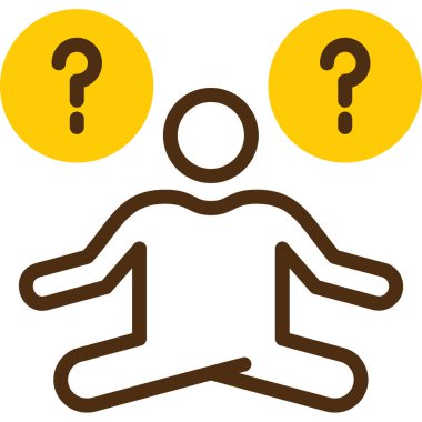 Soru işareti simgesi. vektör illüstrasyonu