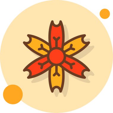 Bir çiçeğin vektör illüstrasyonu