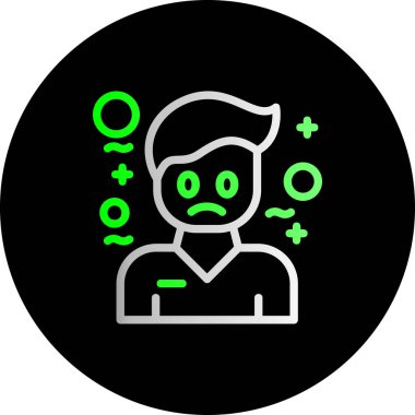 Maskeli bir adamın vektör çizimi