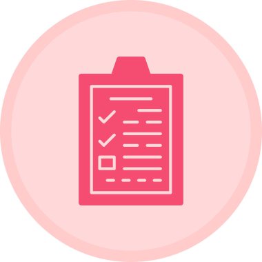 Kontrol listesi simgesi vektör illüstrasyonu