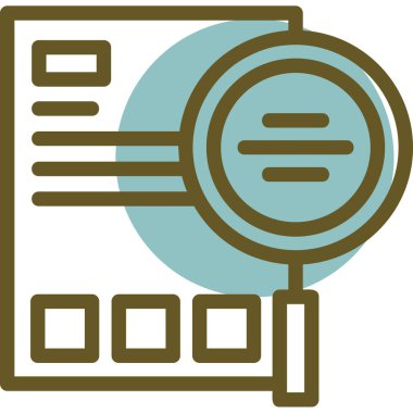 veri analiz simgesi modern vektör illüstrasyonu