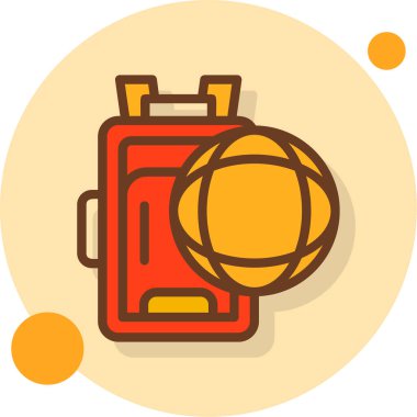 Gaz simgesinin vektör illüstrasyonu