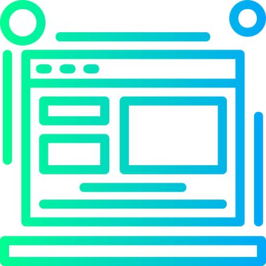 Web tasarım arayüz simgesi