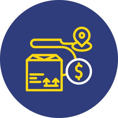 vektör para simgesi illüstrasyonu