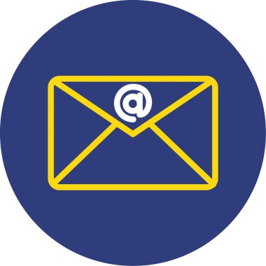 E- posta simgesinin vektör illüstrasyonu
