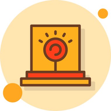 Hedef. Web simgesi basit illüstrasyon