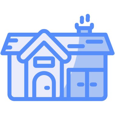 Bina. Web simgesi basit illüstrasyon