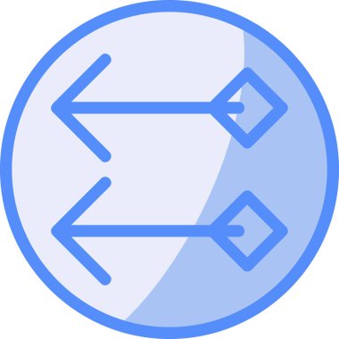 Ok. Web simgesi basit illüstrasyon