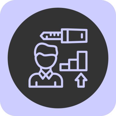 iş ve finans ikonu vektör illüstrasyonu