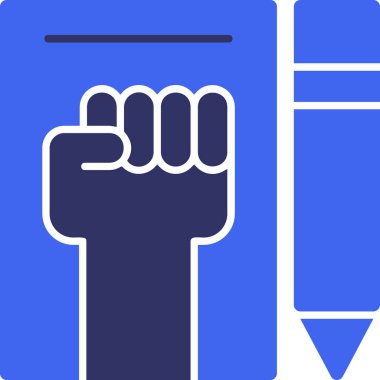 el ele tutuşan kalem simgesi