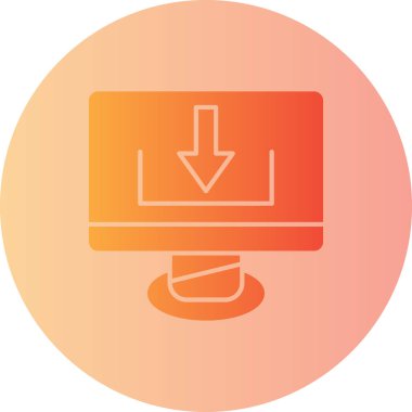 İndir. Web simgesi basit illüstrasyon