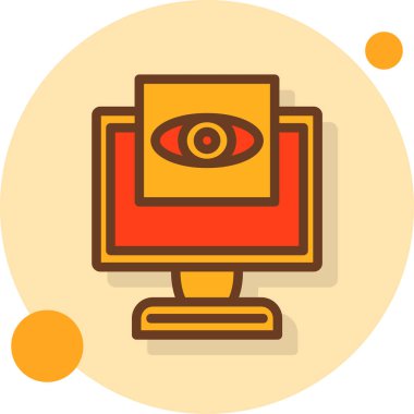 göz vektörü simgesi modern basit vektör çizimi