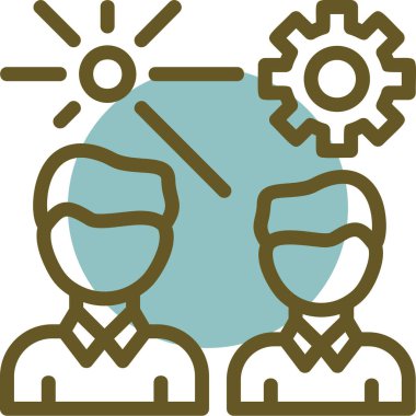 Bir kadın simgesinin vektör illüstrasyonu