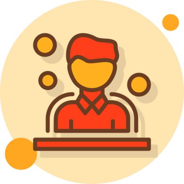 Takım elbiseli bir adamın vektör çizimi