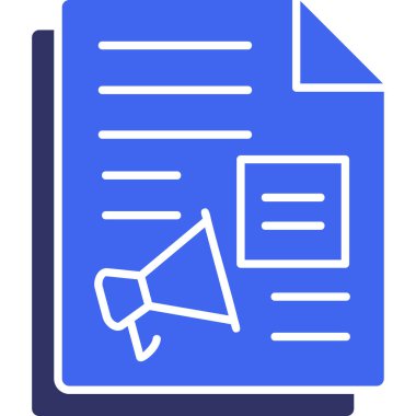 Düz stil pazarlama reklam simgesi