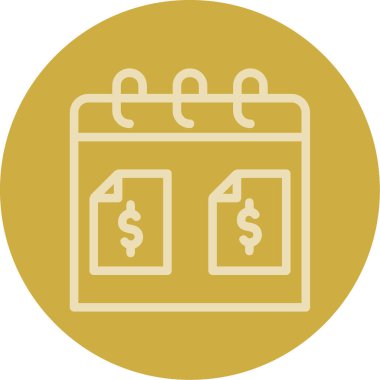 İş ve finans simgesinin vektör illüstrasyonu