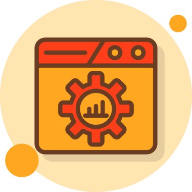 Web & mobil için iş yönetimi dairesi simgesi