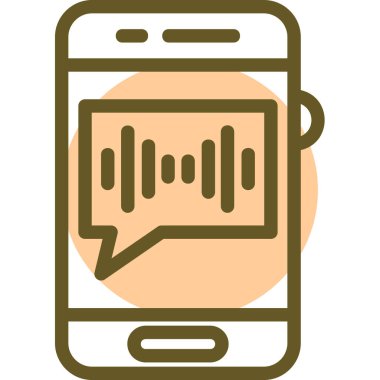 Mobil sohbet kutsal kişilerin resmi, vektör çizim