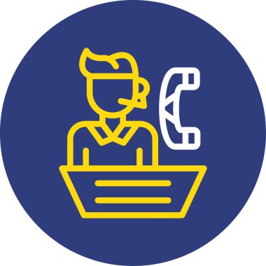 Çağrı merkezi. Web simgesi