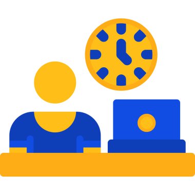 Düz dizaynlı müşteri desteği simgesi