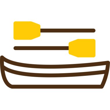 Tekne simgesi, basit vektör çizim