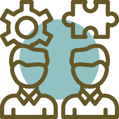 iş konsepti simgesi, basit illüstrasyon