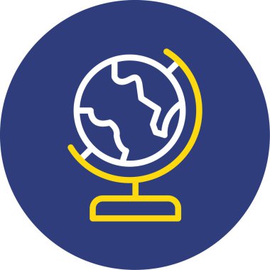 Küresel simge vektör illüstrasyonu