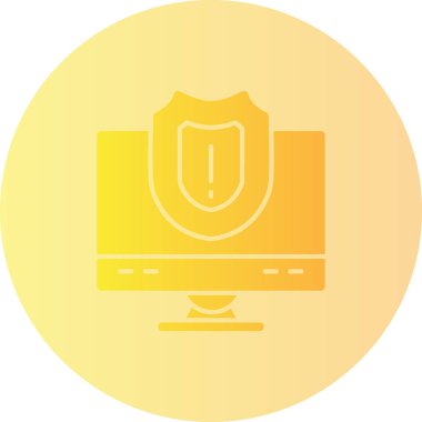 Kalkan düz simgesi, vektör, illüstrasyon