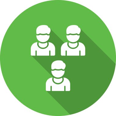 Bir grup insan. Basit tasarım vektörü illüstrasyonu