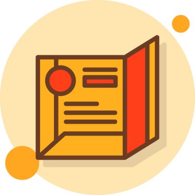 Belge. Web simgesi basit illüstrasyon