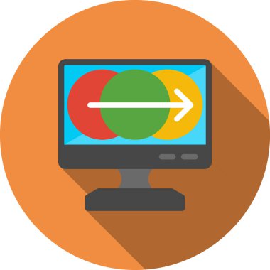 Bilgisayar monitör web simgesi