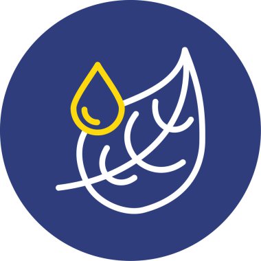 Bir damla suyun vektör illüstrasyonu