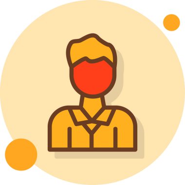 İnsan simgesinin vektör illüstrasyonu