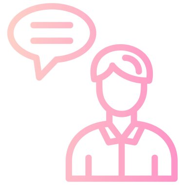 Avatar man simgesi, vektör illüstrasyonu