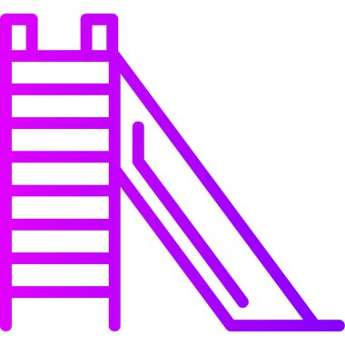 Merdiven simgesi, vektör çizimi