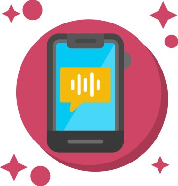 Konuşma balonu ve konuşma baloncukları olan akıllı telefon